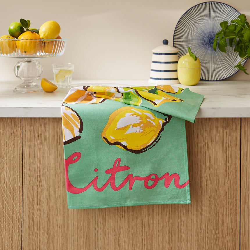 Ulster Weavers Summer Fruits Citron Cotton Tea Towel