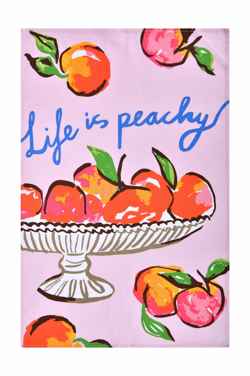Ulster Weavers Summer Fruits Peach Cotton Tea Towel