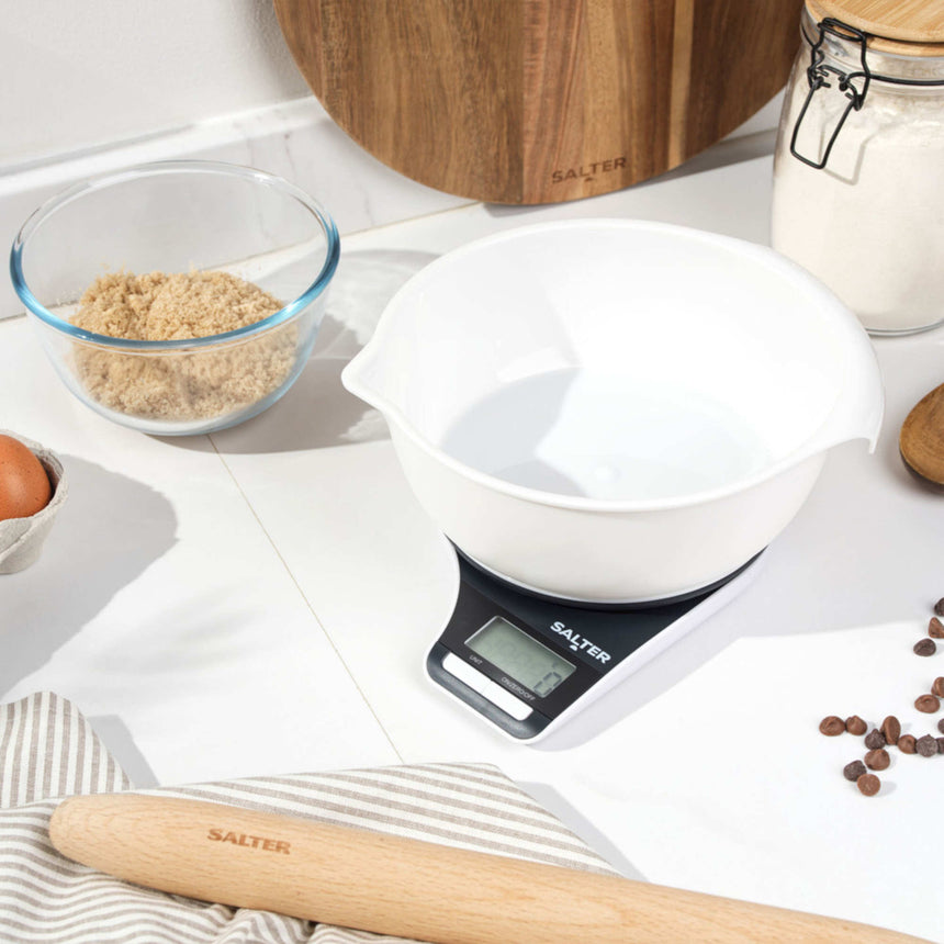 Salter Measuring Jug Electronic Kitchen Scale 1089BKWHDR