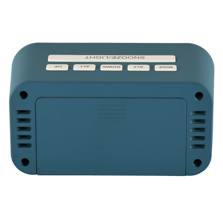Acctim Alta Reflection LCD Alarm clock in Storm Blue