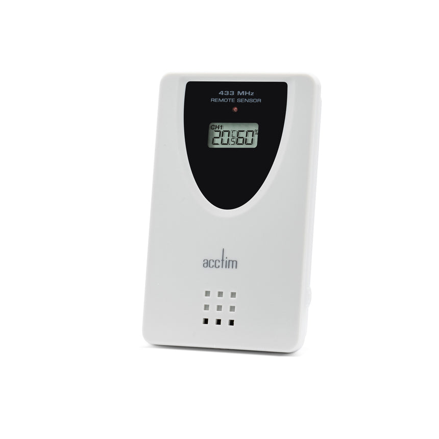 Acctim Wyndham Colour Weatherstation clock in Black