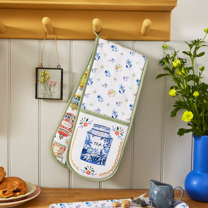 Ulster Weavers Tea Tins Double Oven Glove