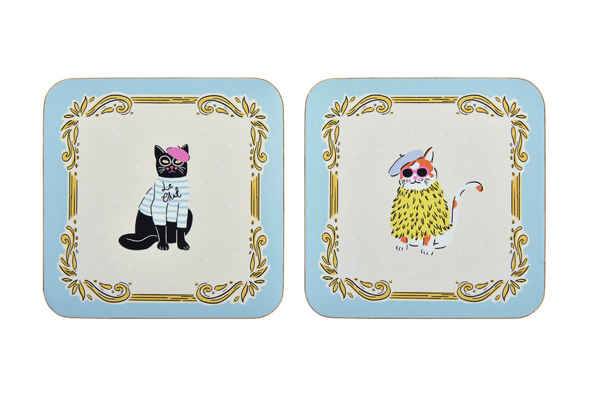Ulster Weavers Cool Cats Coaster 4 Pack