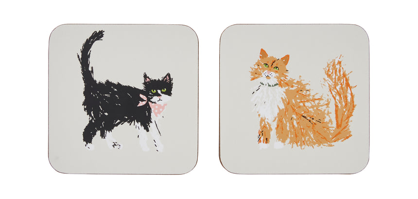 Ulster Weavers Feline Friends Coaster 4 Pack