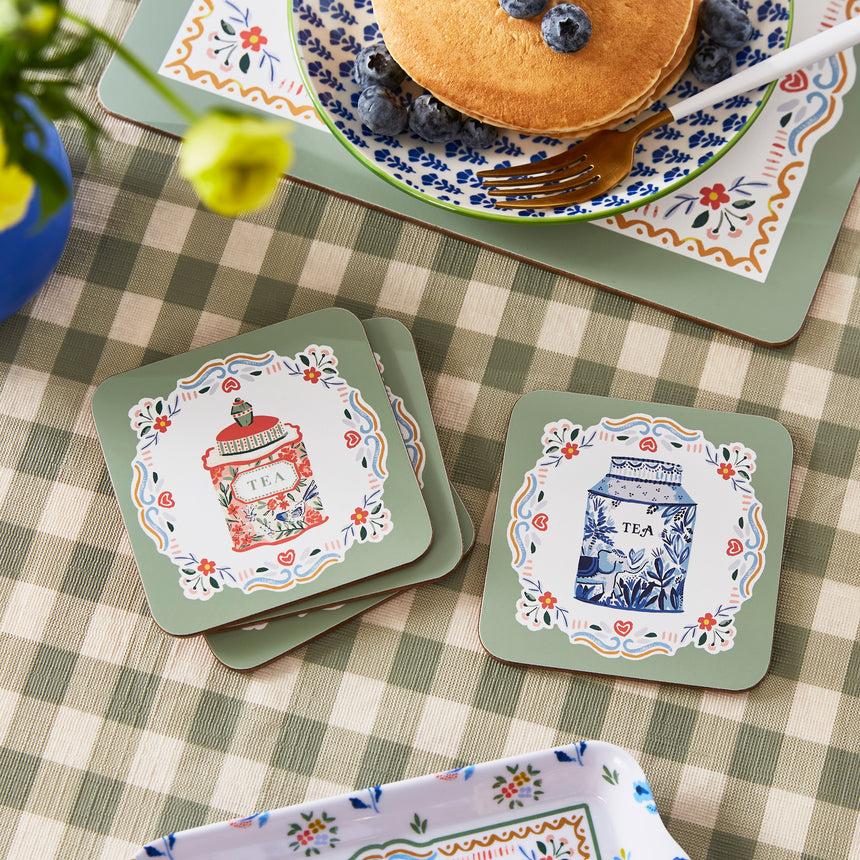 Ulster Weavers Tea Tins Coaster 4 Pack