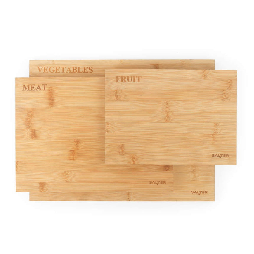 Salter 3 Piece Bamboo Chopping Board Set BW072812