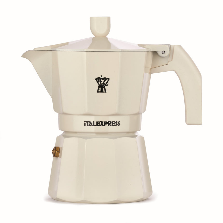 Pezzetti Italexpress Pastel Cream Aluminium Coffee Maker 3C