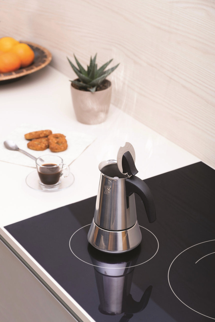 Pezzetti Steelexpress Stainless Steel Coffee Maker 4C