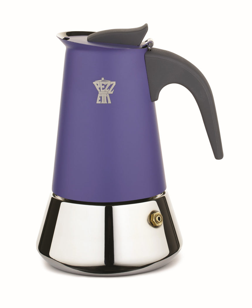 Pezzetti Steelexpress Indigo Burst S/Steel Coffee Maker 6C