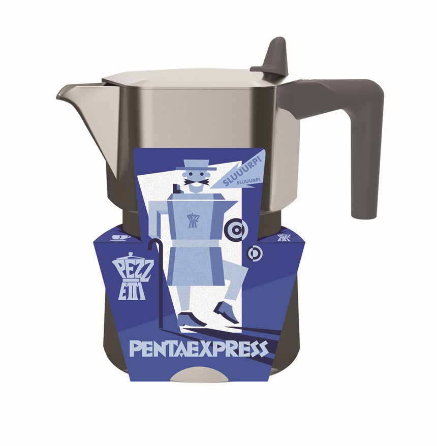 Pezzetti Pentaexpress Aluminium Coffee Maker 3C