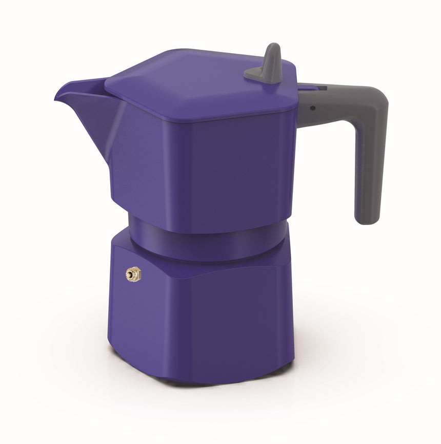 Pezzetti Pentaexpress Torpedo Blue Aluminium Coffee Maker 6C