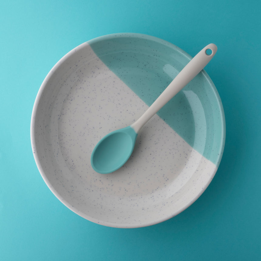 Taylors Mini Silicone Spoon 21cm - Buttermilk/Turquoise