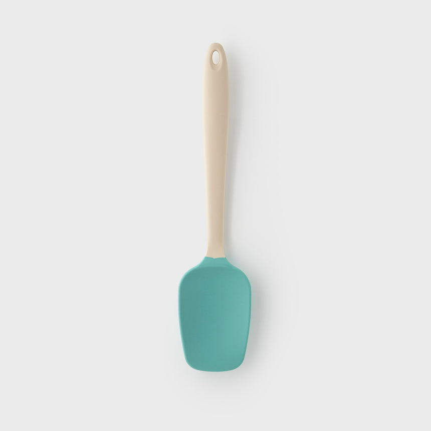 Taylors Silicone Spatula Spoon 27cm - Buttermilk/Turquoise
