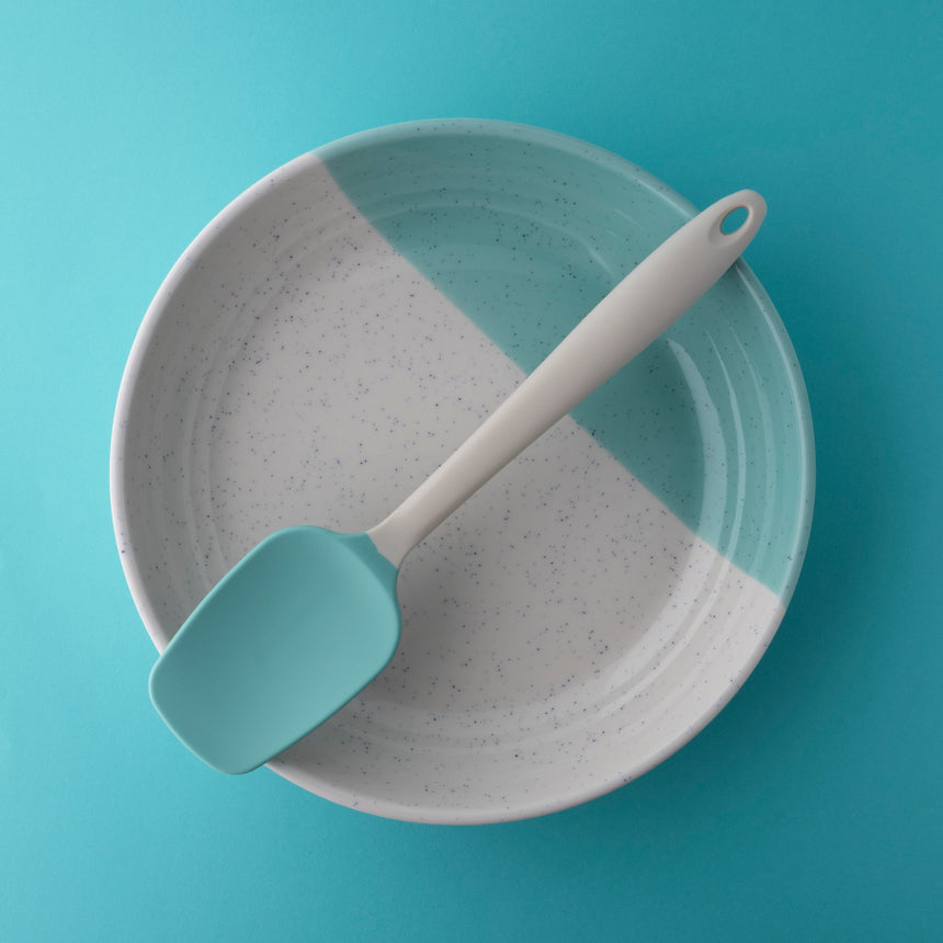 Taylors Silicone Spatula Spoon 27cm - Buttermilk/Turquoise