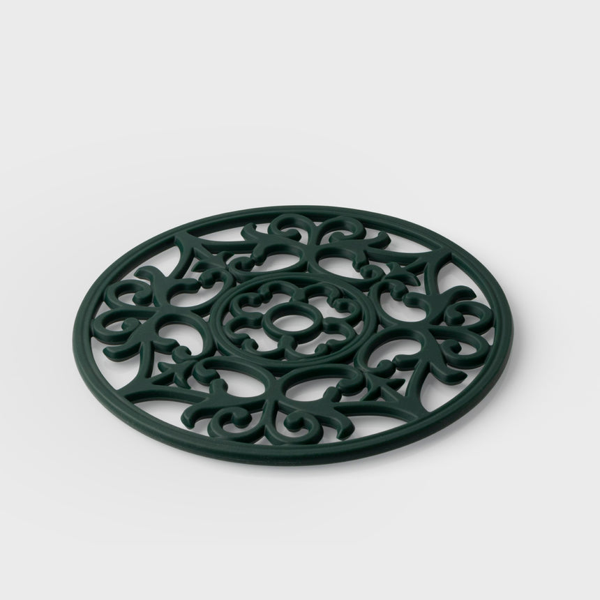Taylors Vintage Round Silicone Trivet & Placemat - Green