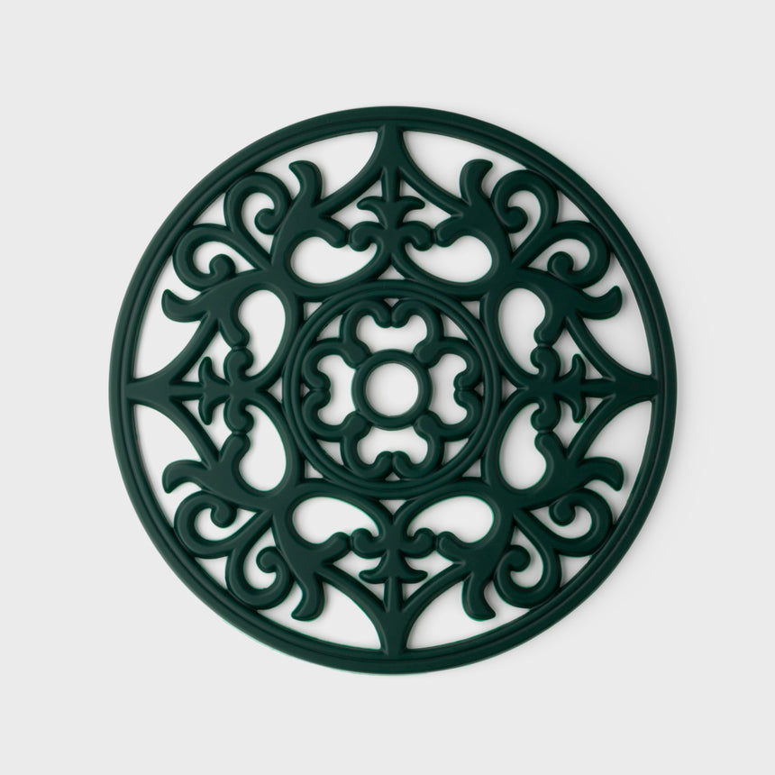 Taylors Vintage Round Silicone Trivet & Placemat - Green