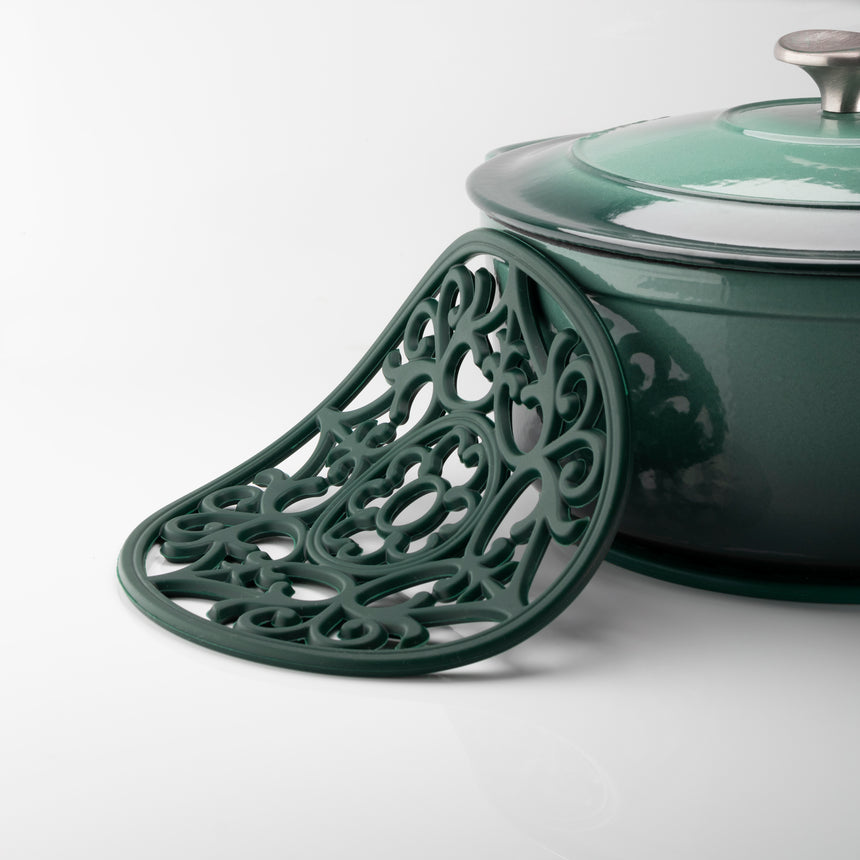 Taylors Vintage Round Silicone Trivet & Placemat - Green