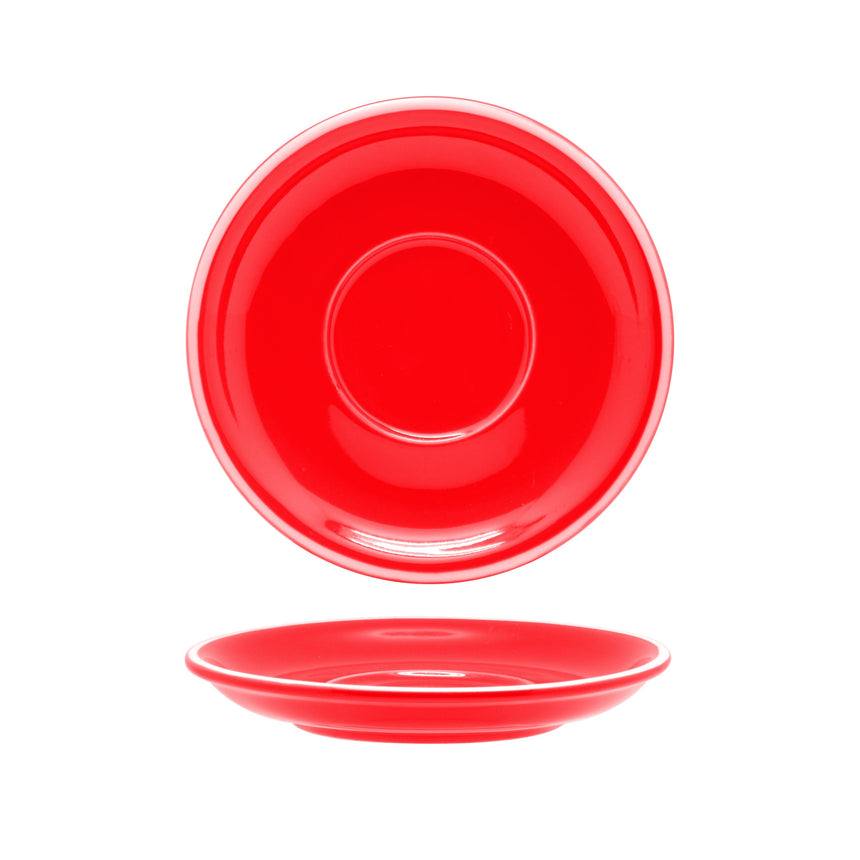 Rockingham Red Cappuccino Saucer 14.5cm Box of 6