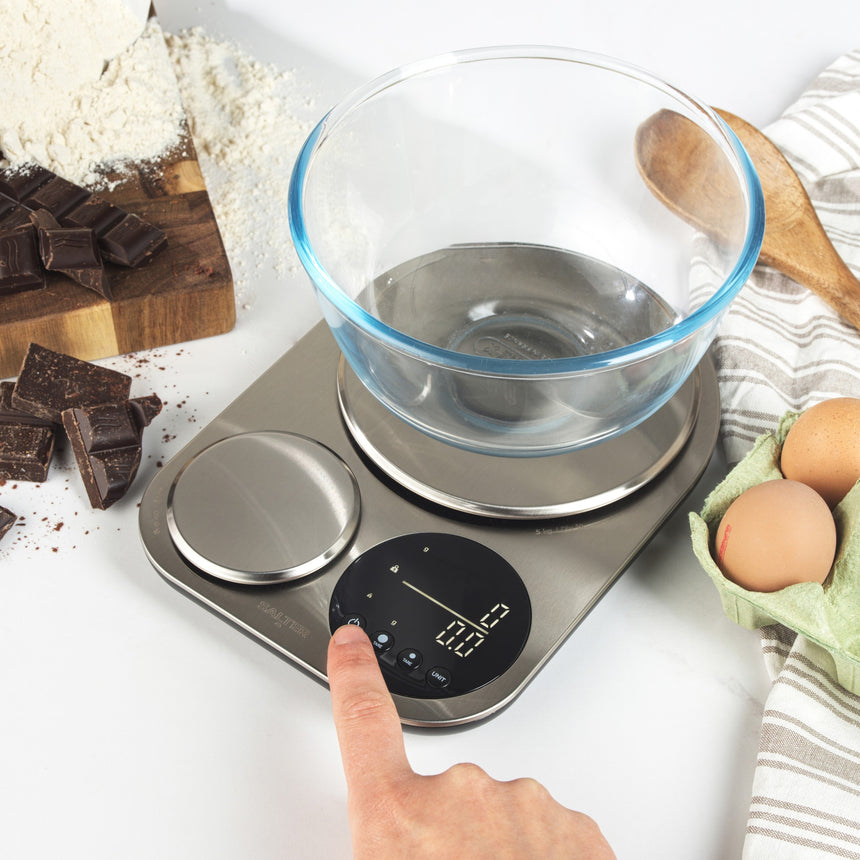 Salter Stainless Steel Dual Platform Electronic Scale