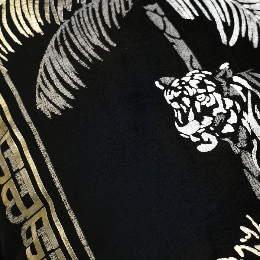 LLB Tiger Tiger Black/Gold 43x43cm Cushion Cover