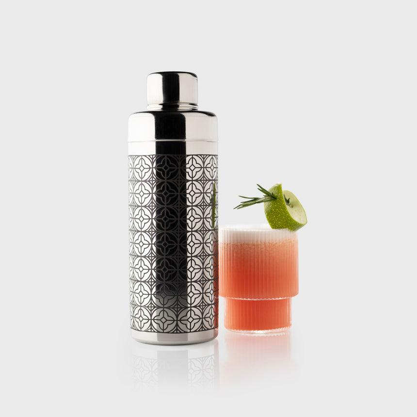 Taylors Taproom S/S Etched Cobbler Cocktail Shaker