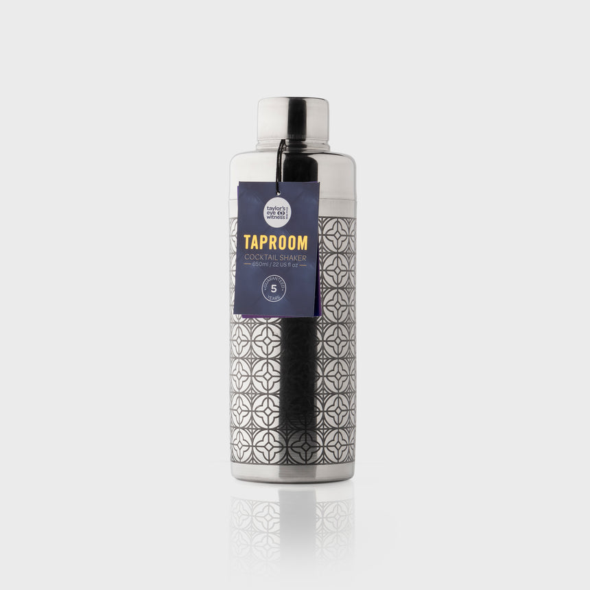 Taylors Taproom S/S Etched Cobbler Cocktail Shaker
