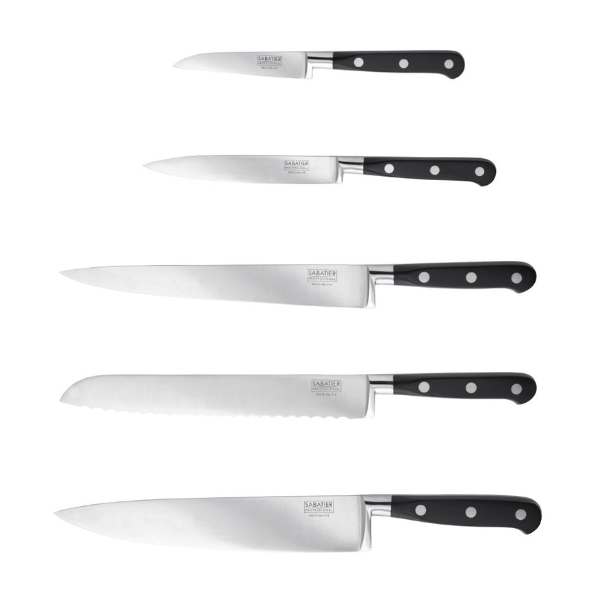 Sabatier Professional 5pc Oak Knife Block Set
